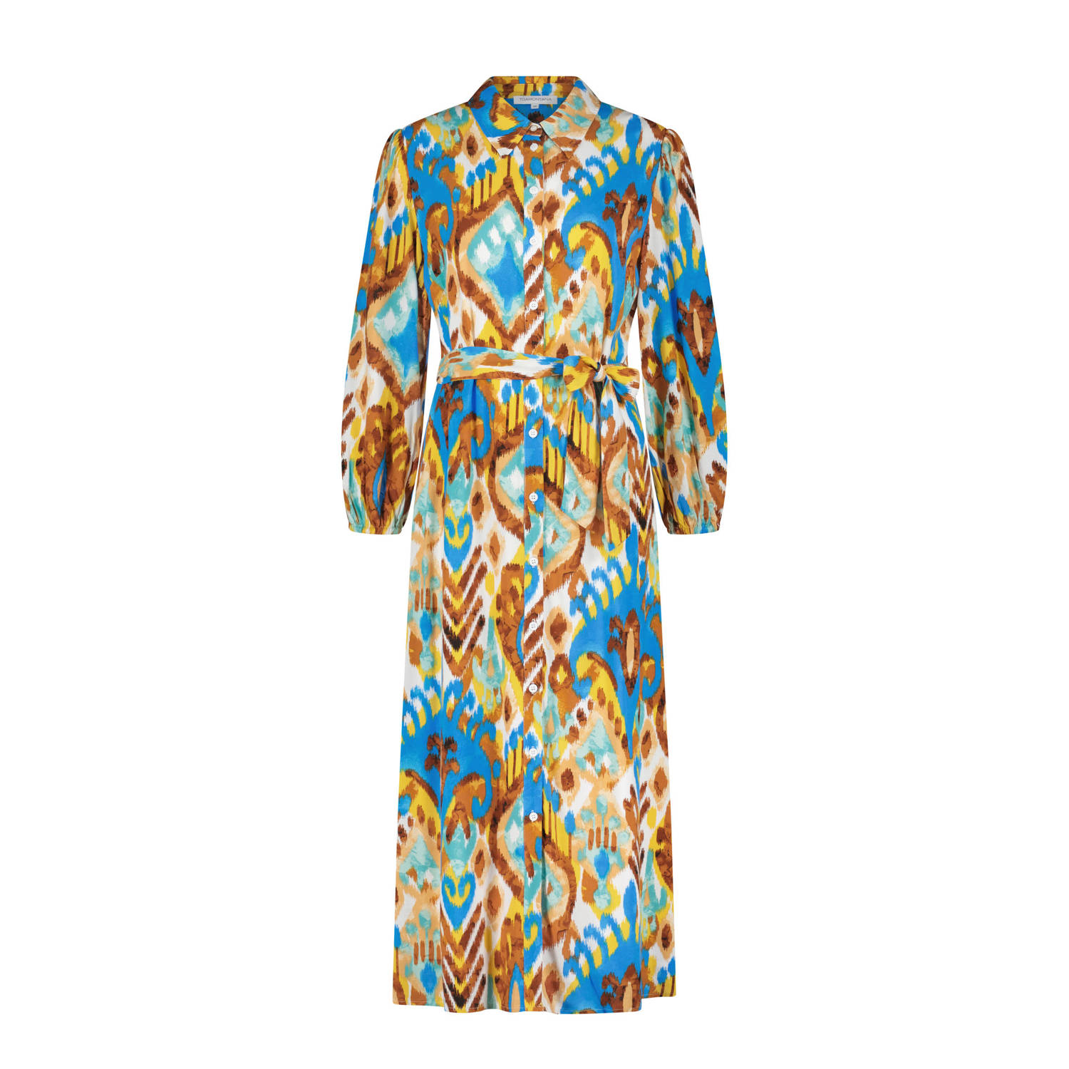 Tramontana blousejurk met all over print en ceintuur multi