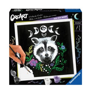 Pixie Cold Edition Raccoon - Schilderen op nummer voor volwassenen