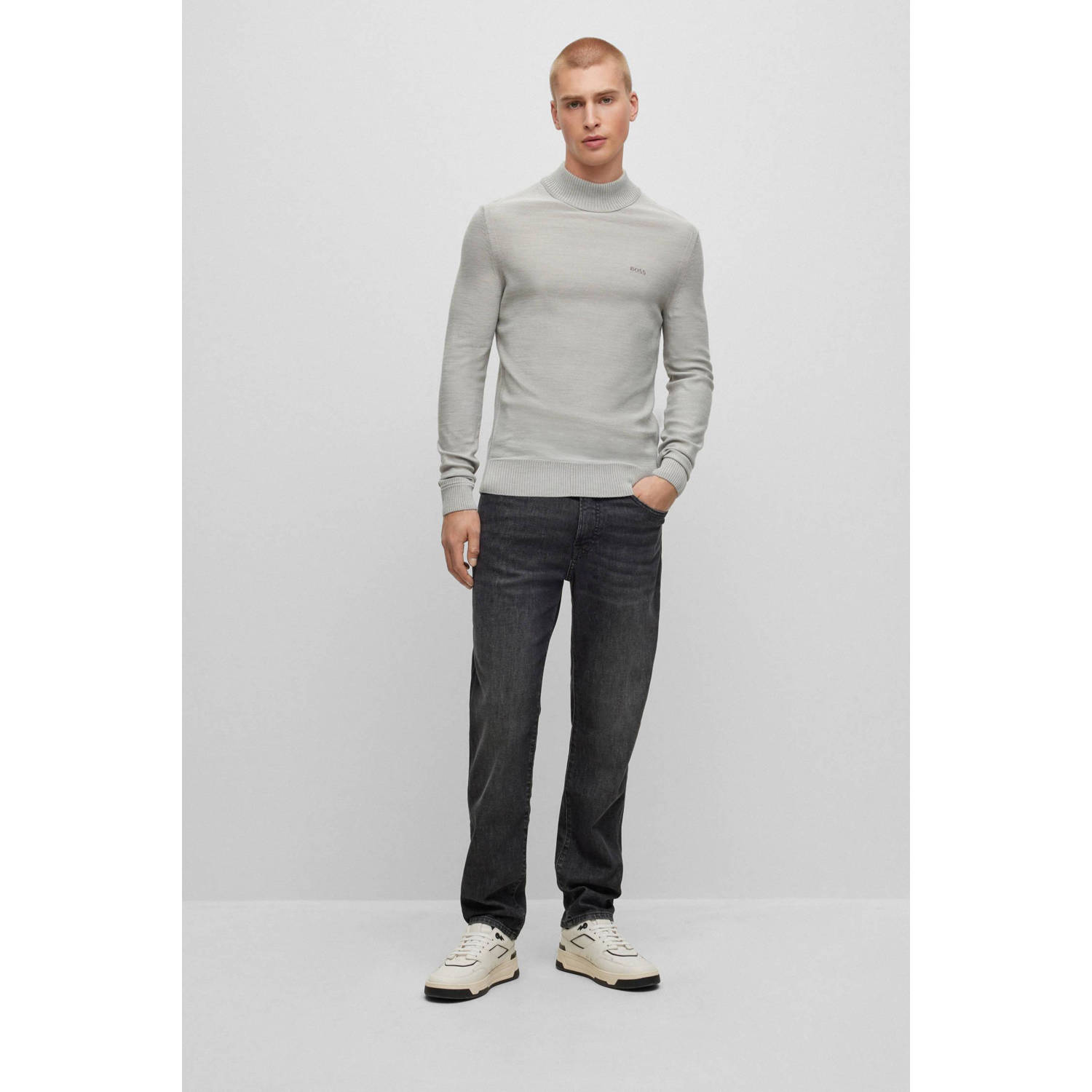 BOSS regular fit jeans zwart