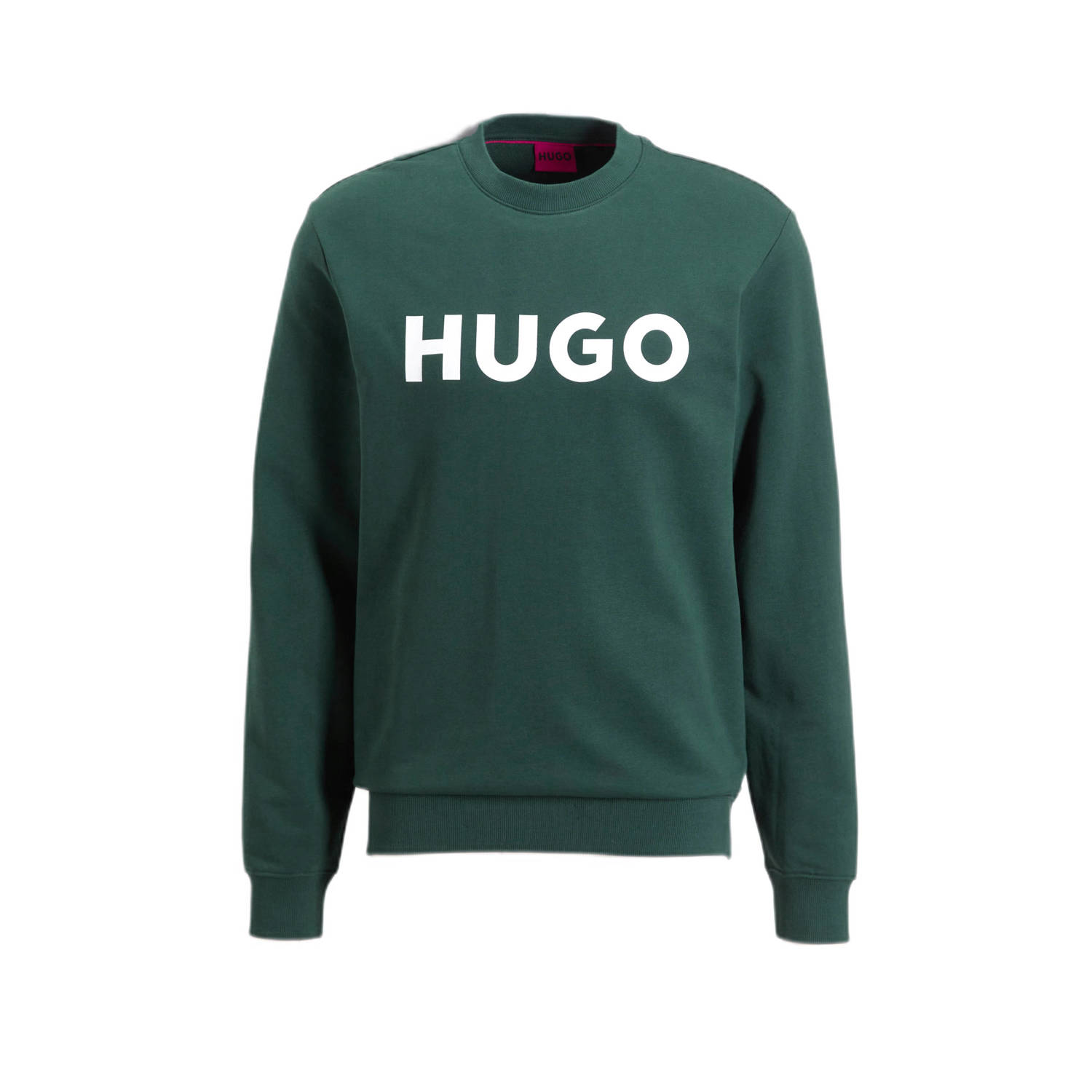 HUGO sweater met printopdruk dark green