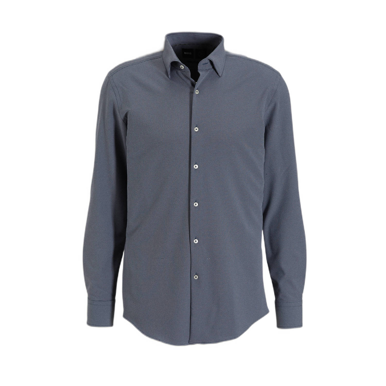 Boss Stijlvol shirt van stretchmateriaal Blue Heren