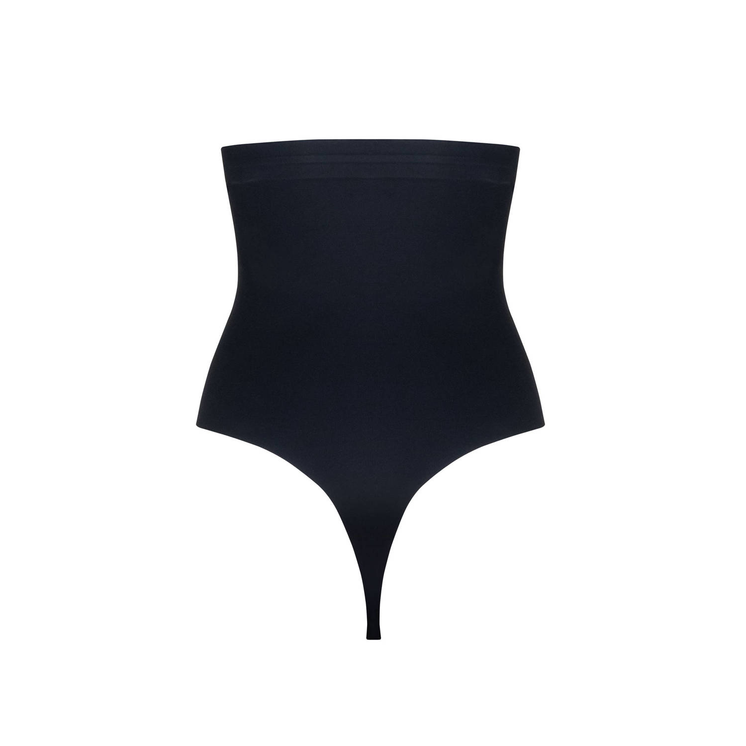 MAGIC Bodyfashion seamless high waist sterk corrigerende string Maxi Sexy Hi-Thong zwart