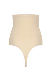 thumbnail: MAGIC Bodyfashion seamless high waist sterk corrigerende string Maxi Sexy Hi-Thong lichtbeige