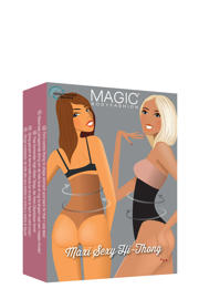 thumbnail: MAGIC Bodyfashion seamless high waist sterk corrigerende string Maxi Sexy Hi-Thong lichtbeige