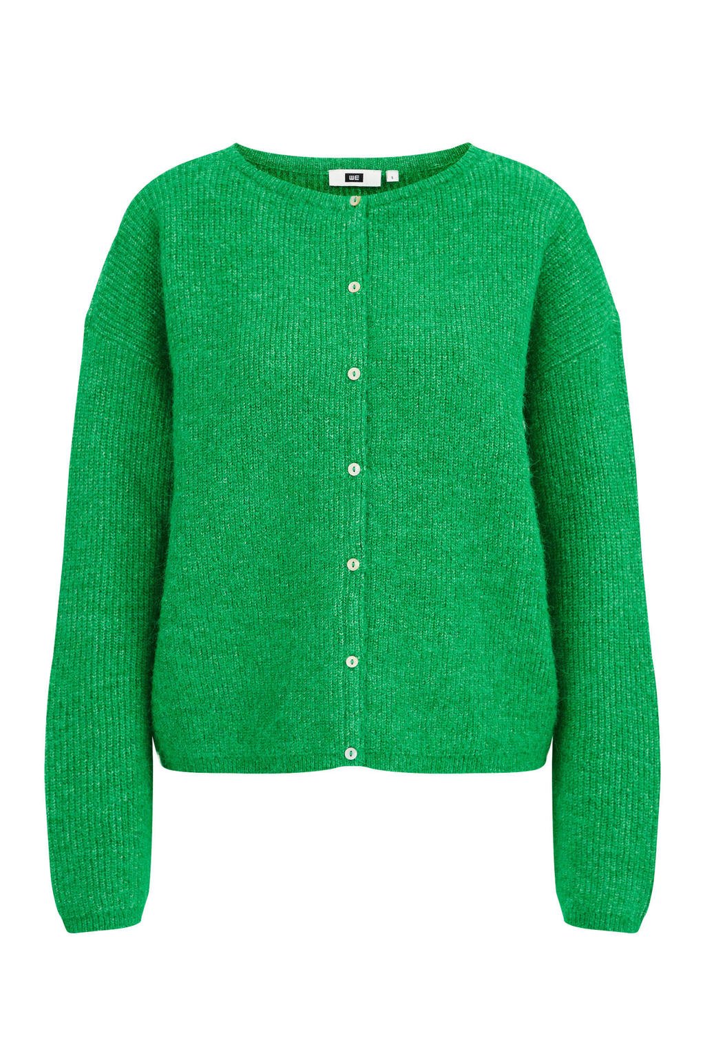 Halflang gebreid vest - GROEN - 22.00