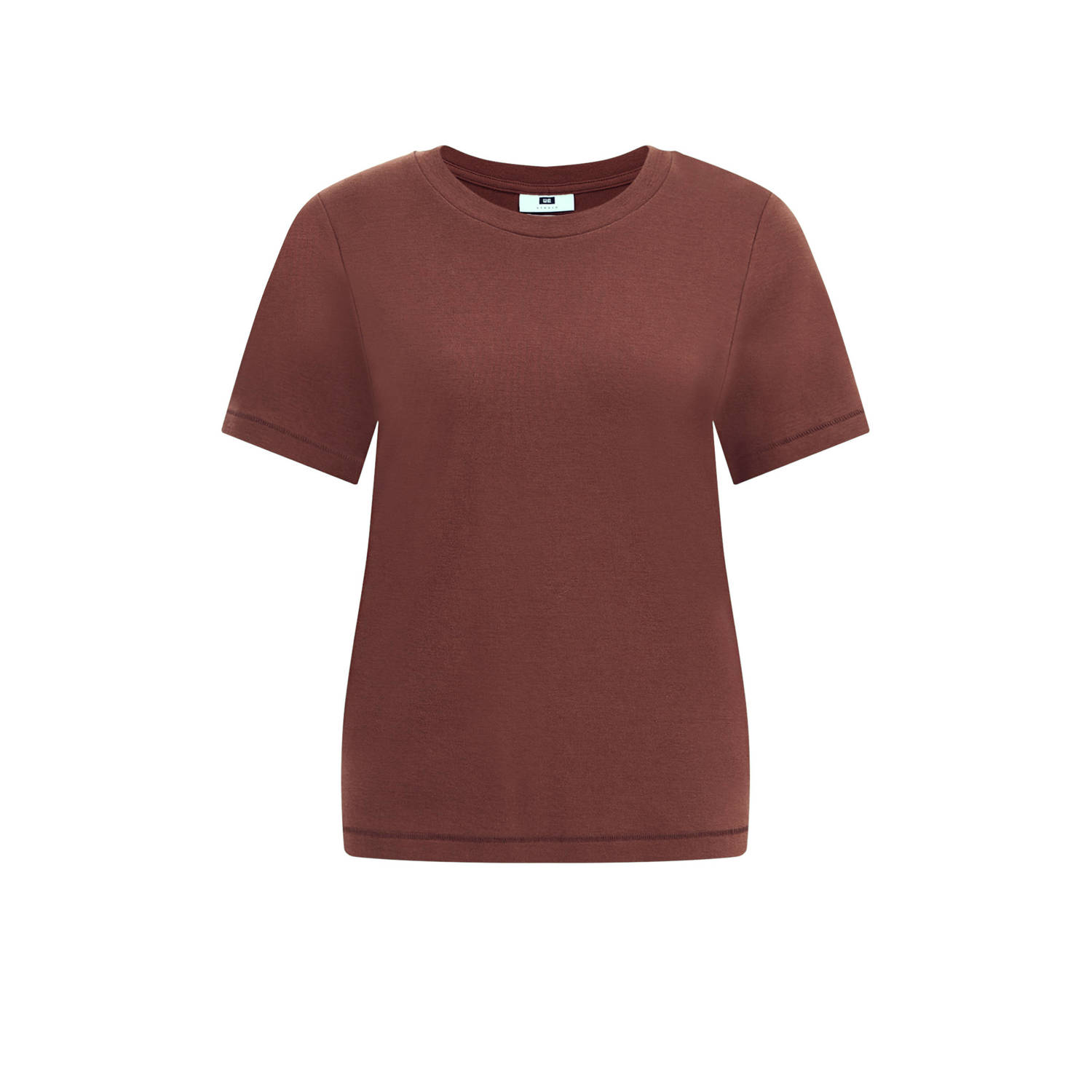 WE Fashion WE STUDIO t-shirt roodbruin