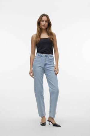 VMTESSA high waist mom jeans lichtblauw