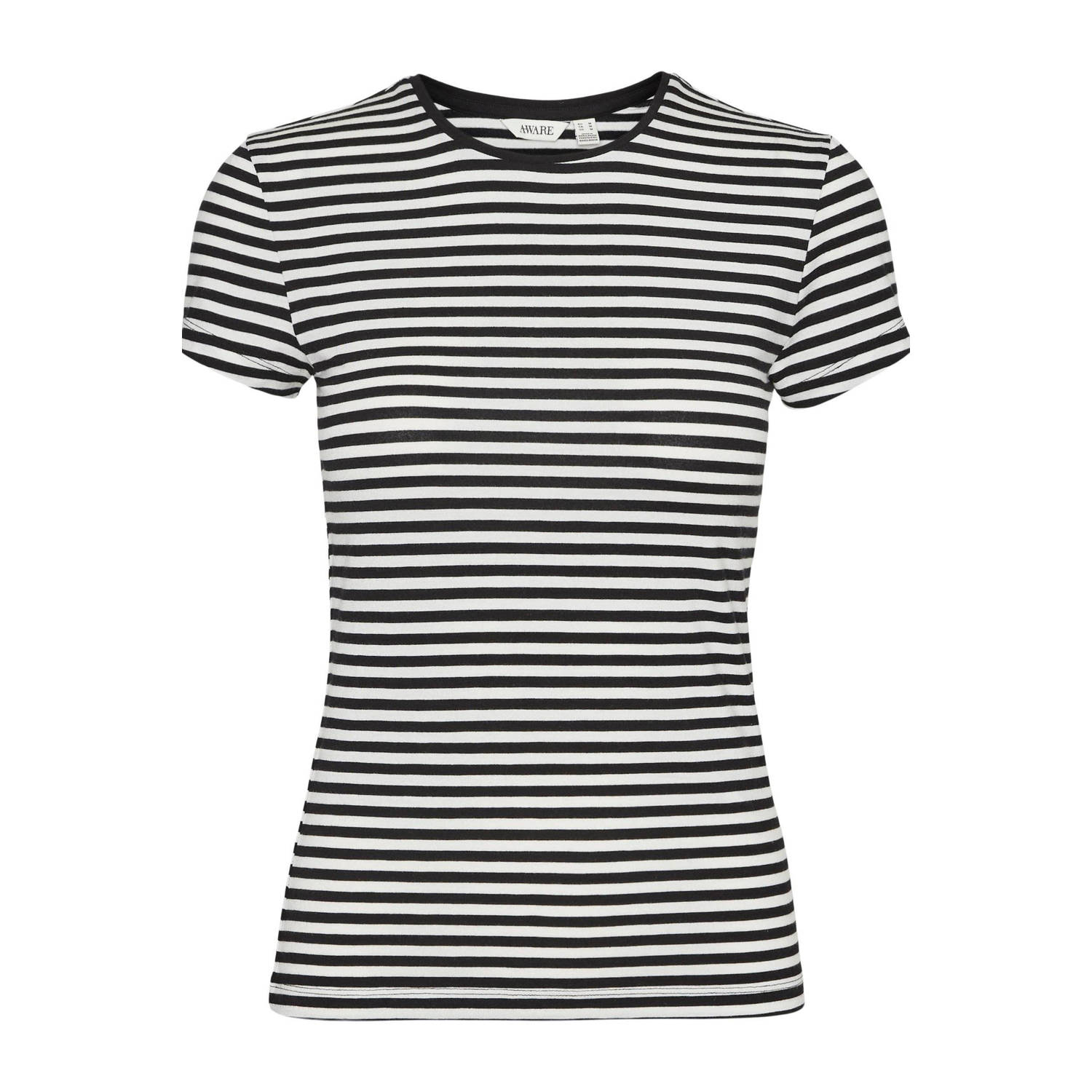 VERO MODA AWARE by gestreept T-shirt VMINES FIONA zwart