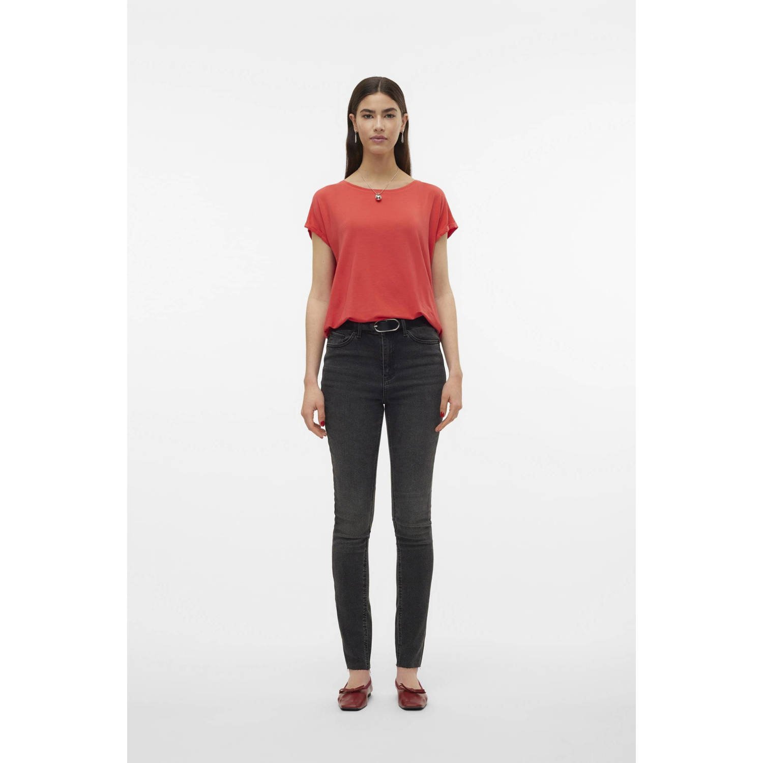 VERO MODA T-shirt VMAVA rood