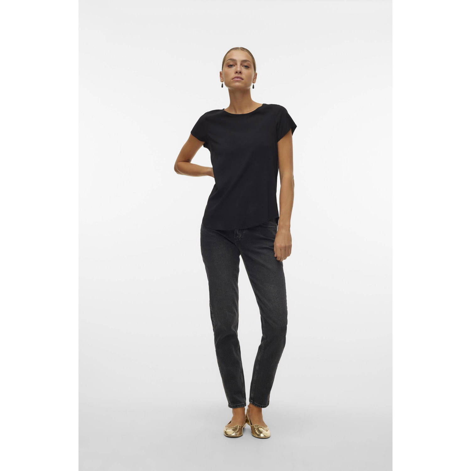 VERO MODA T-shirt VMBELLA zwart