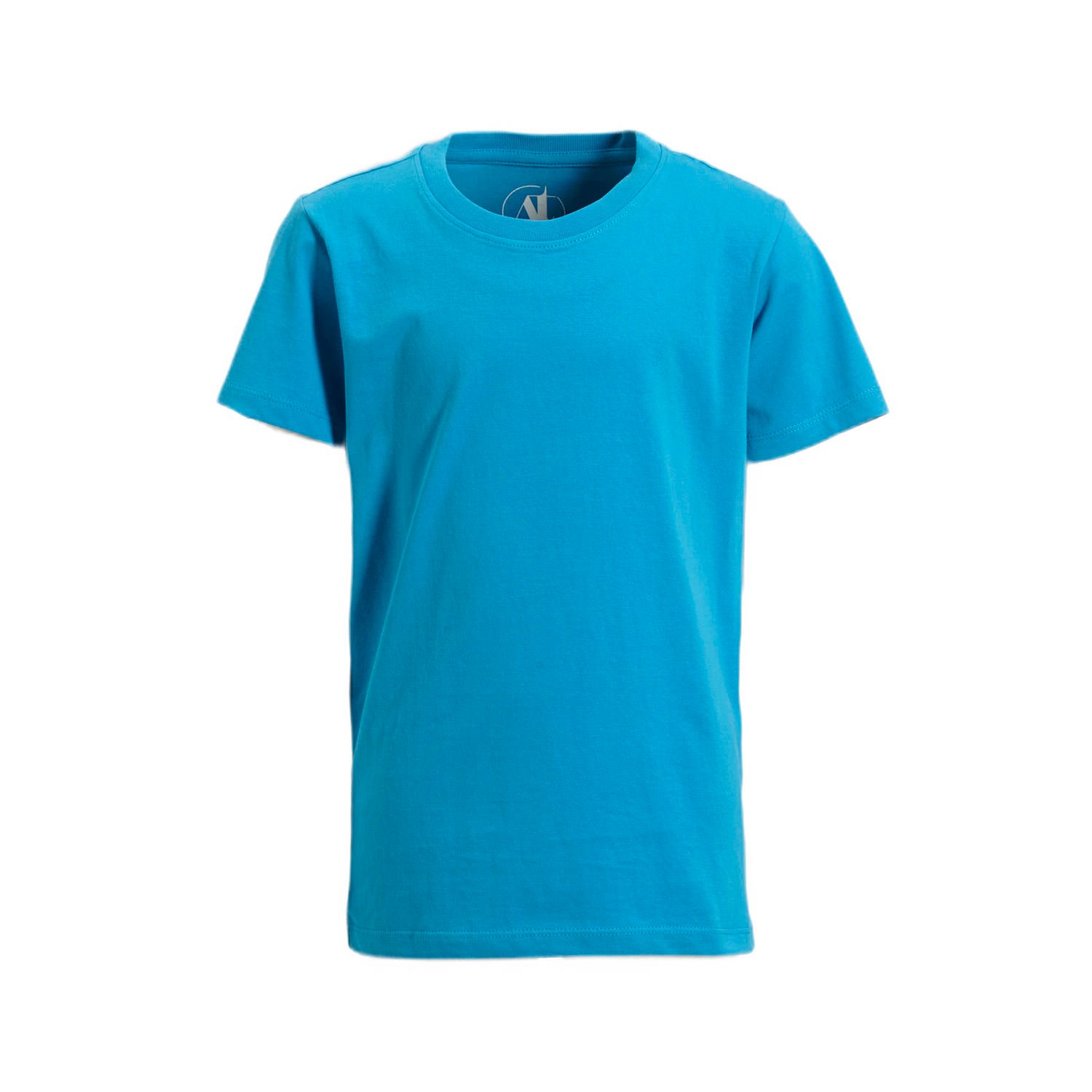 Anytime T-shirt blauw Jongens Katoen Ronde hals Effen 110 116