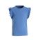 Anytime T-shirt met ruffle blauw
