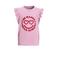 Anytime T-shirt met ruffle roze