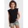 Anytime T-shirt met ruffle zwart