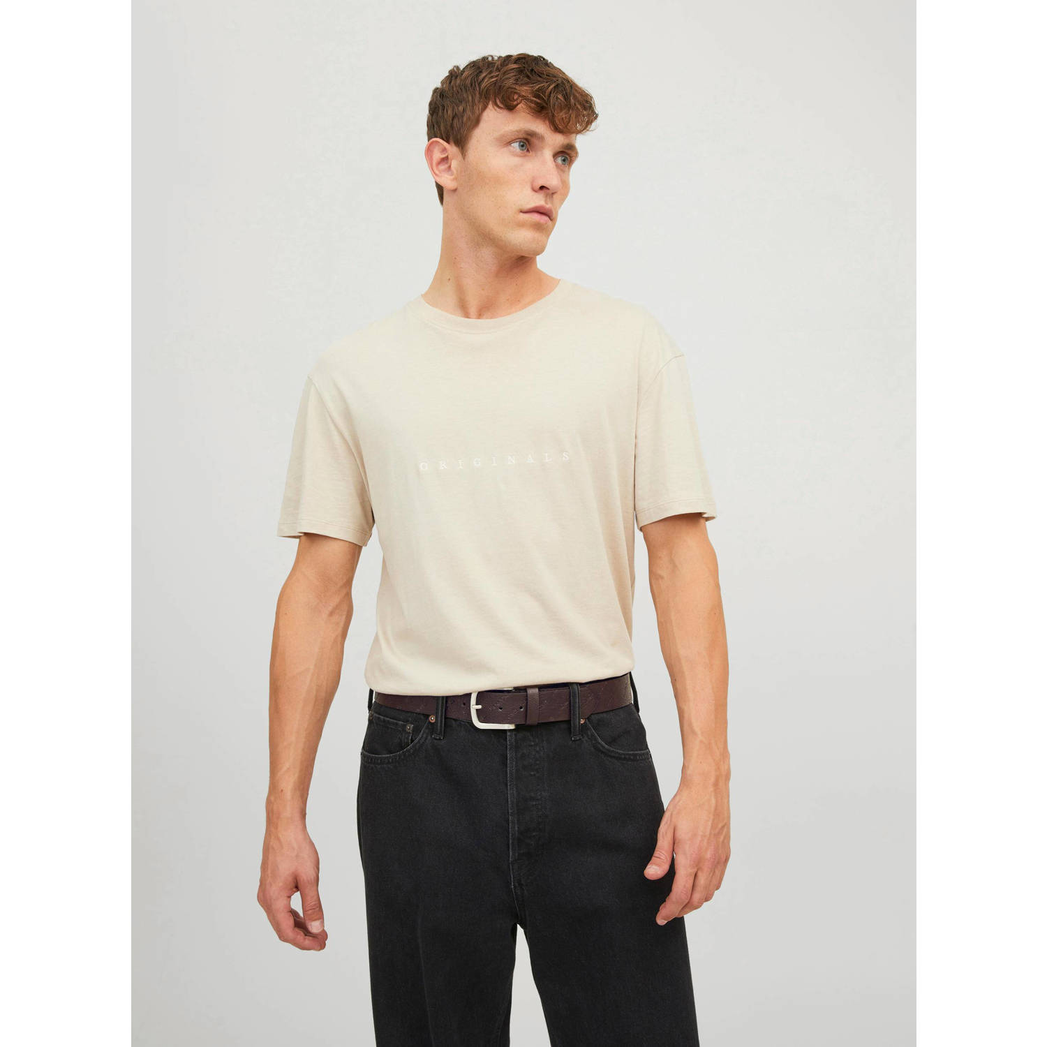 Jack & Jones Synthetische riem JACHARRY EMBOSSED BELT NOOS