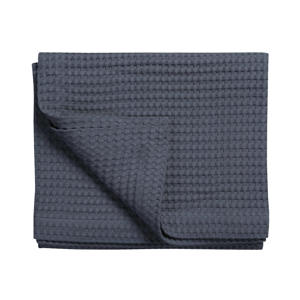 katoenen bedsprei pique waffle (donkerblauw) (160x250 cm)