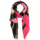 Expresso sjaal roze/zwart/beige
