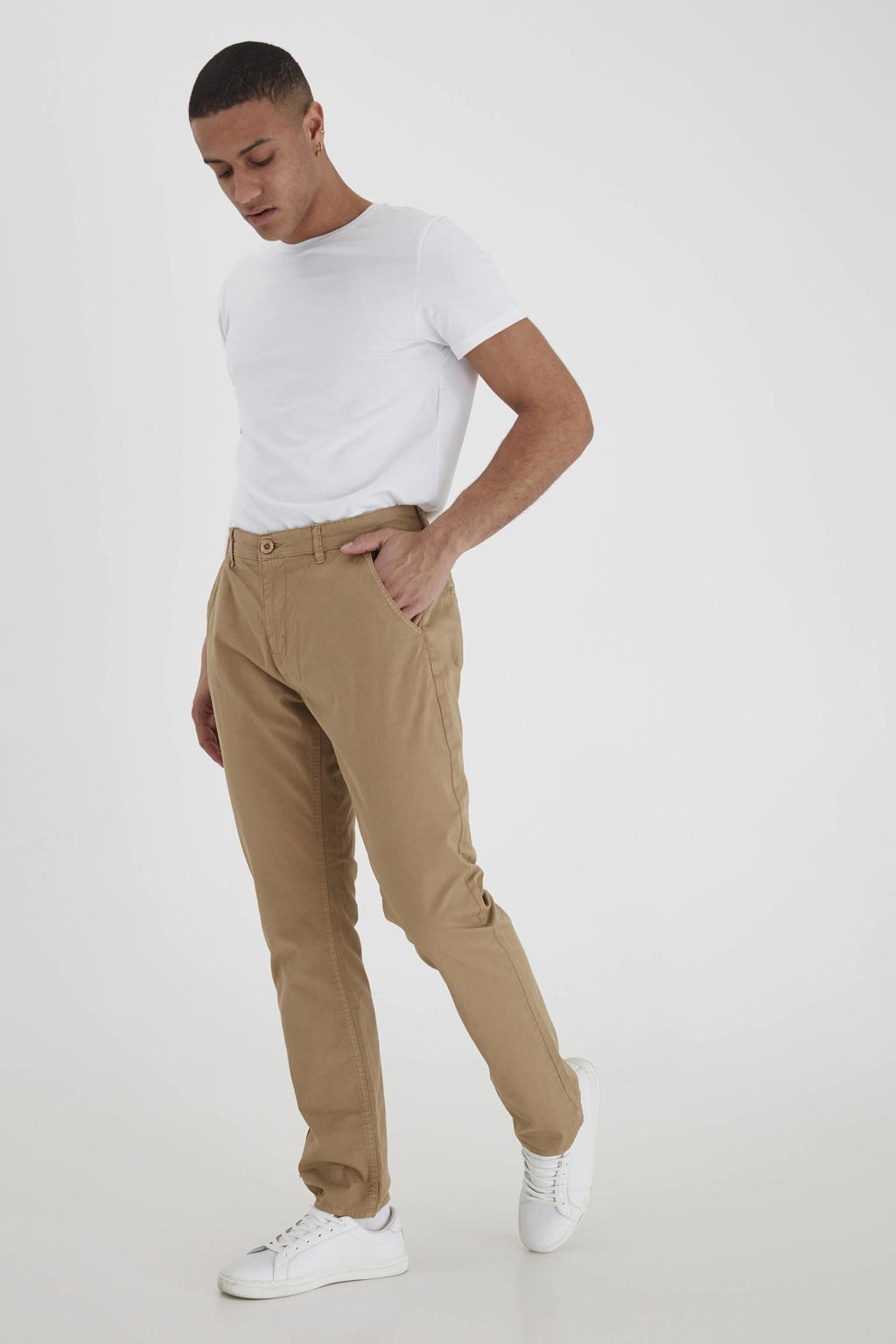Blend slim fit broek BHNIGHT sand brown