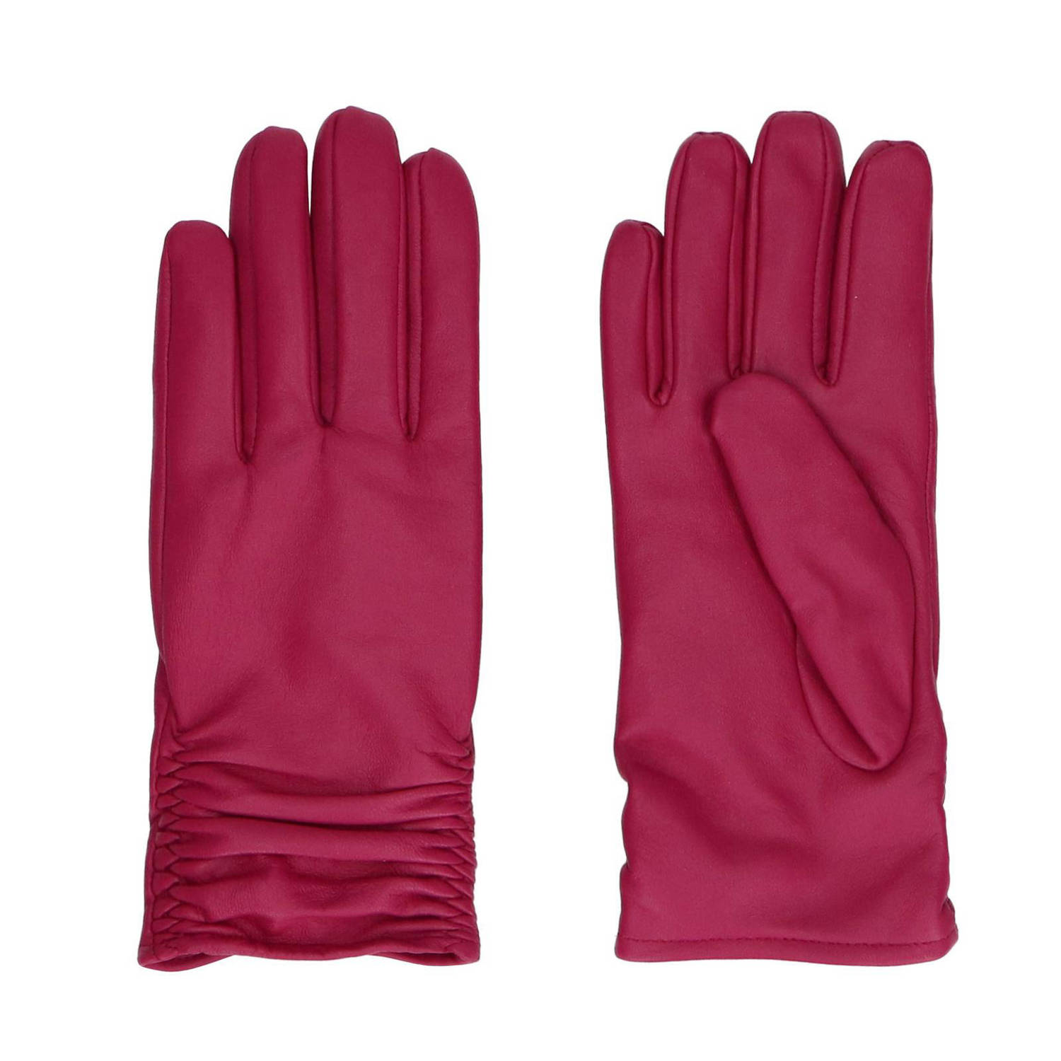 Sacha leren handschoenen roze