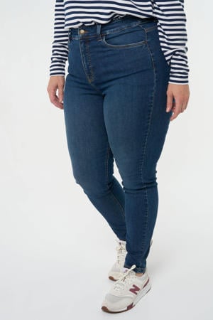 coated skinny jeans medium blue denim