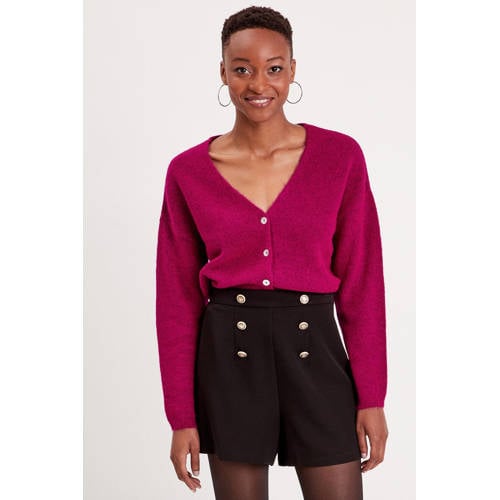 Cache Cache gebreid vest fuchsia afbeelding