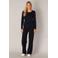 Base Level wide leg broek Yarah donkerblauw