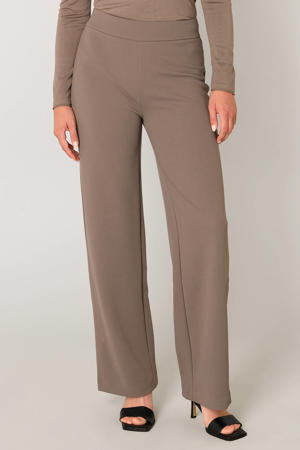 wide leg broek Yarah taupe