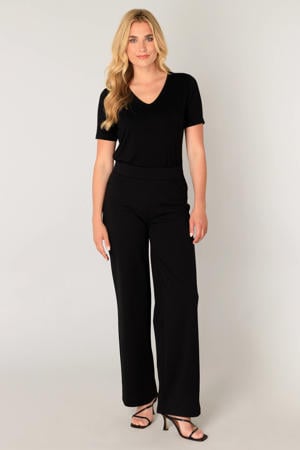 wide leg broek Yarah zwart