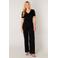 Base Level wide leg broek Yarah zwart