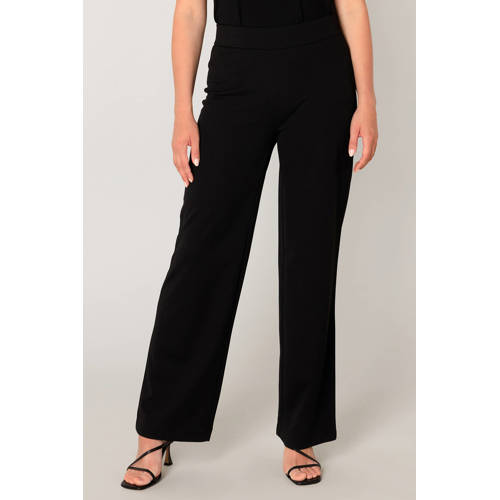 Base Level wide leg broek Yarah zwart afbeelding
