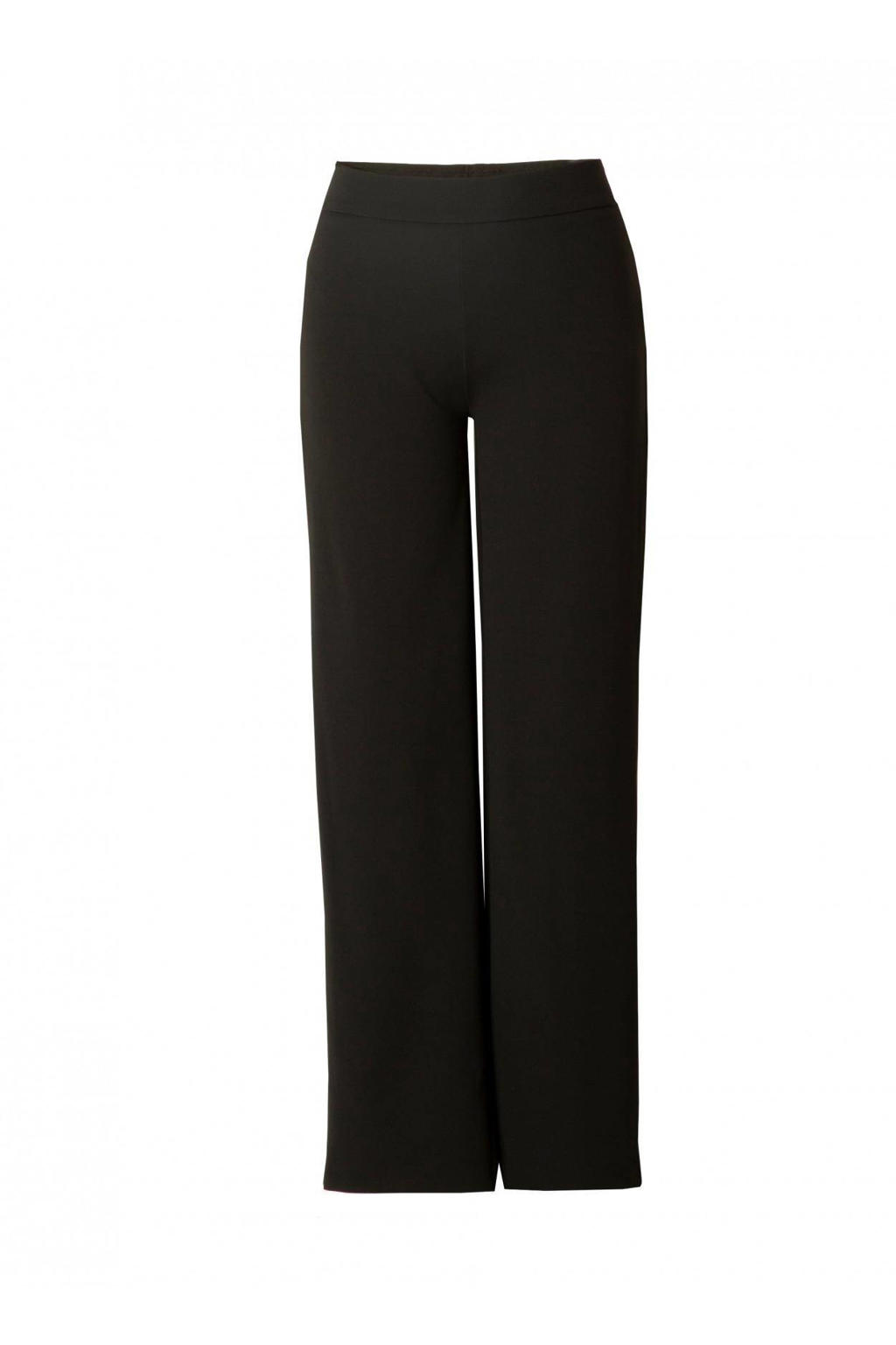 Base Level wide leg broek Yarah zwart wehkamp