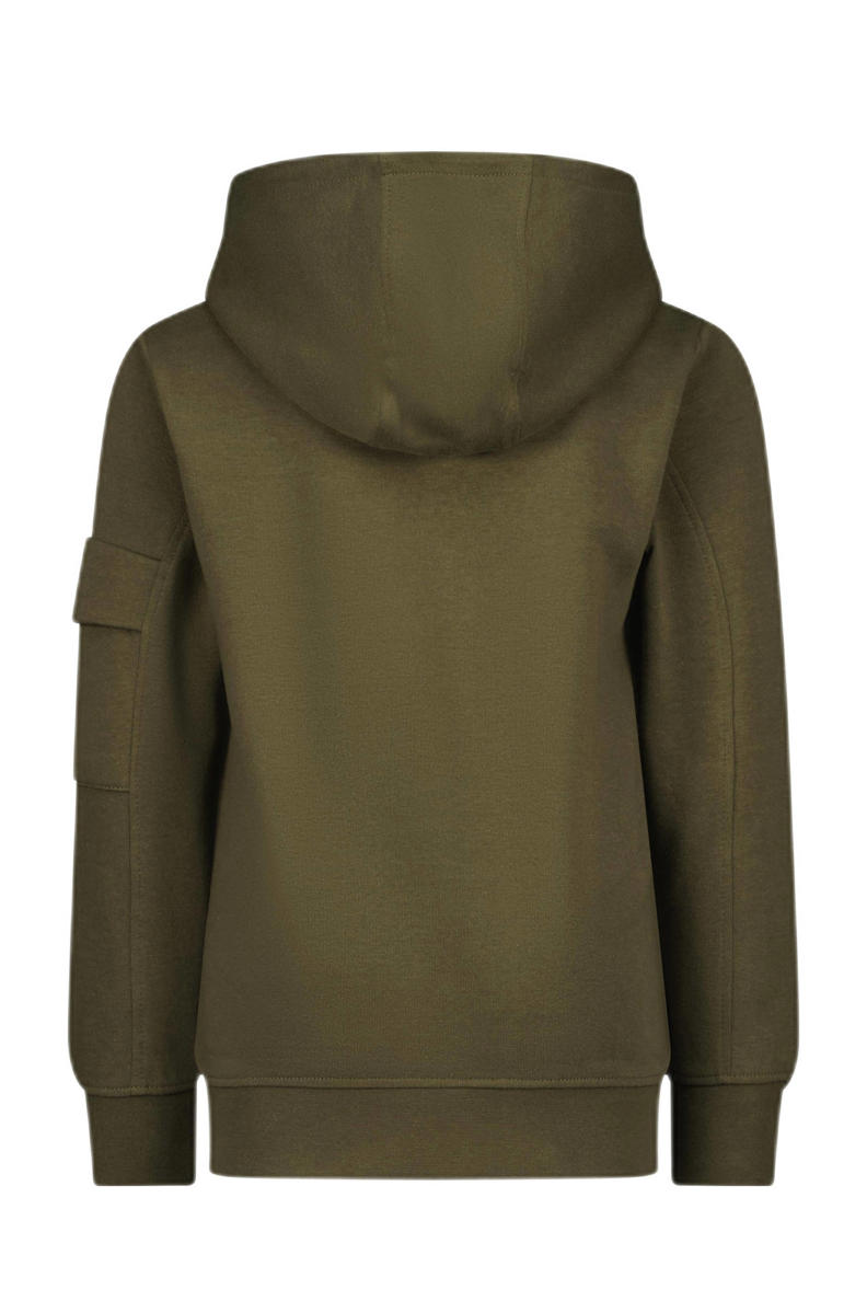 Vingino Hoodie oranje Sweater Jongens Katoen Capuchon Printopdruk - Nu