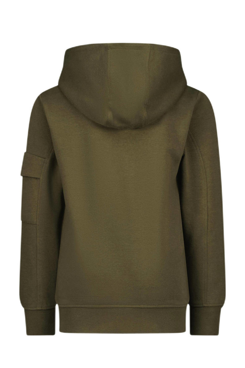Vingino Hoodie oranje Sweater Jongens Katoen Capuchon Printopdruk - Nu Vingino Hoodie oranje Sweater Jongens Katoen Capuchon Printopdruk - Nu