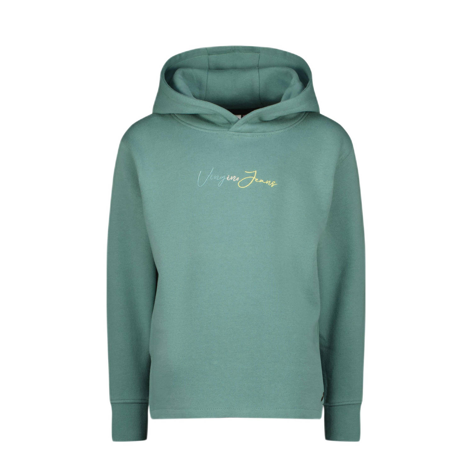 VINGINO hoodie Nanjara met tekst mintgroen Sweater Tekst 116