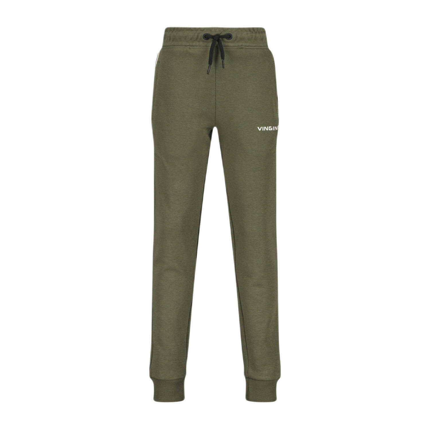 Vingino skinny joggingbroek Slock met tekst groen