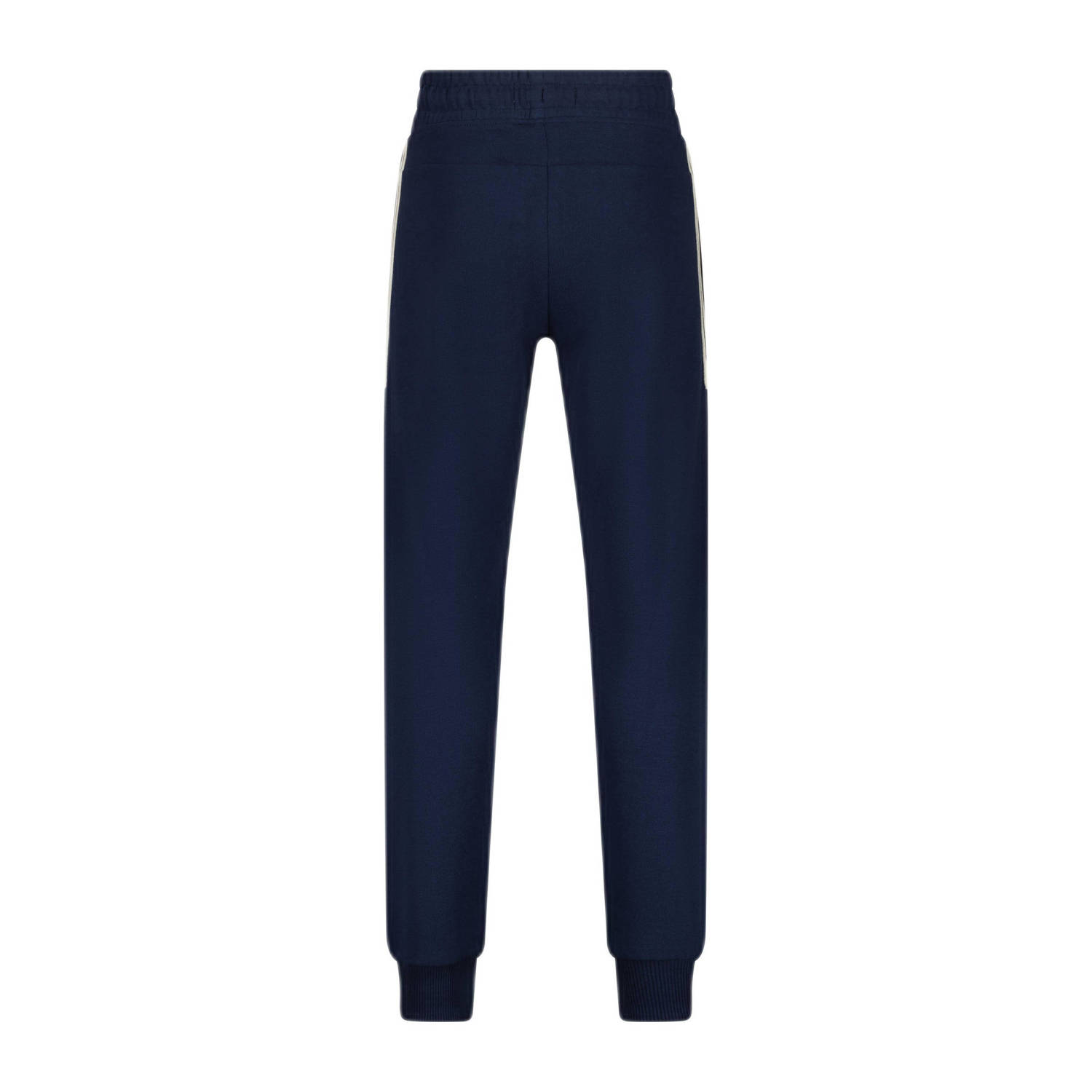 Vingino skinny joggingbroek Slock met tekst donkerblauw