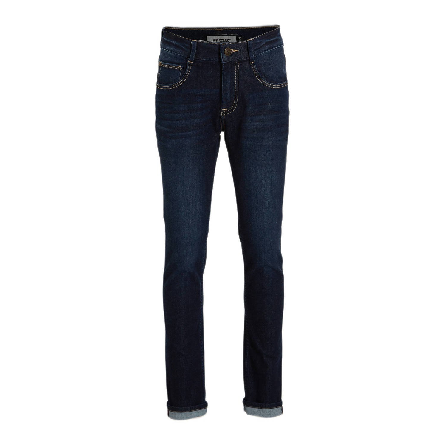Raizzed slim fit jeans dark blue denim Blauw Jongens Stretchdenim Effen 104