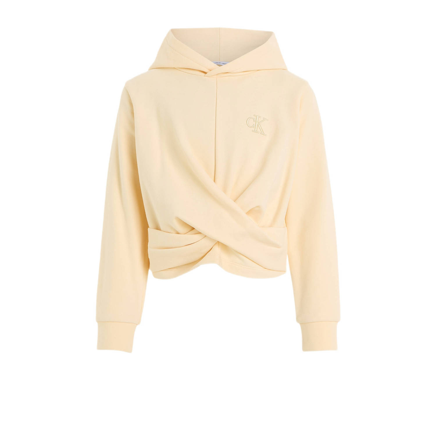 Calvin Klein hoodie met logo beige Sweater Logo 128