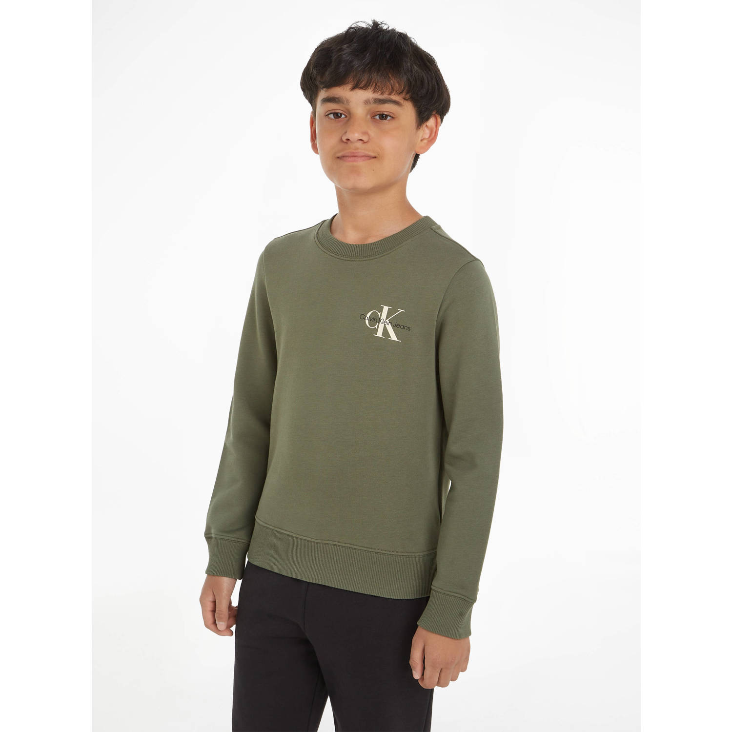 Calvin Klein Sweatshirt MONOGRAM CN SWEATSHIRT voor kinderen tot 16 jaar