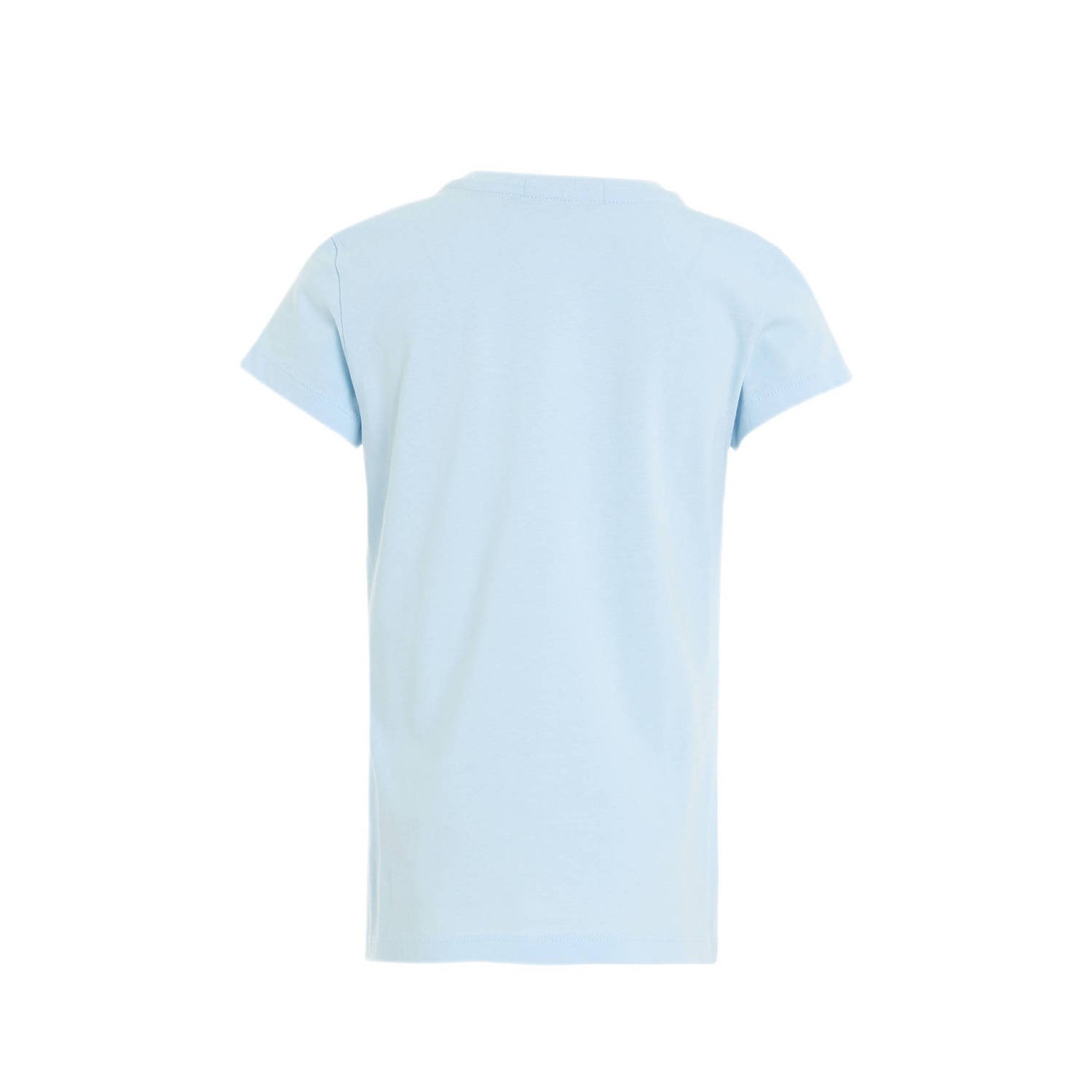 Calvin Klein T-shirt met logo lichtblauw