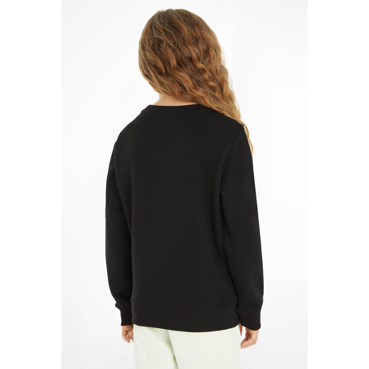 Calvin Klein sweater met logo zwart