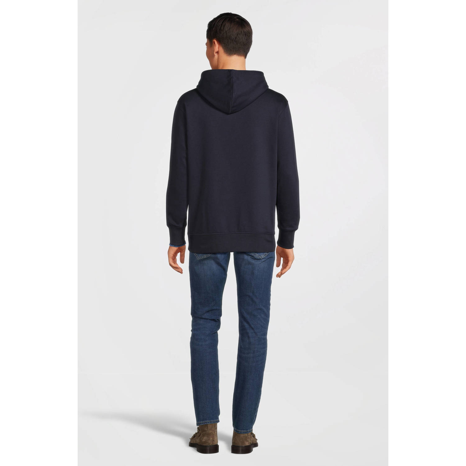 GANT hoodie met logo evening blue