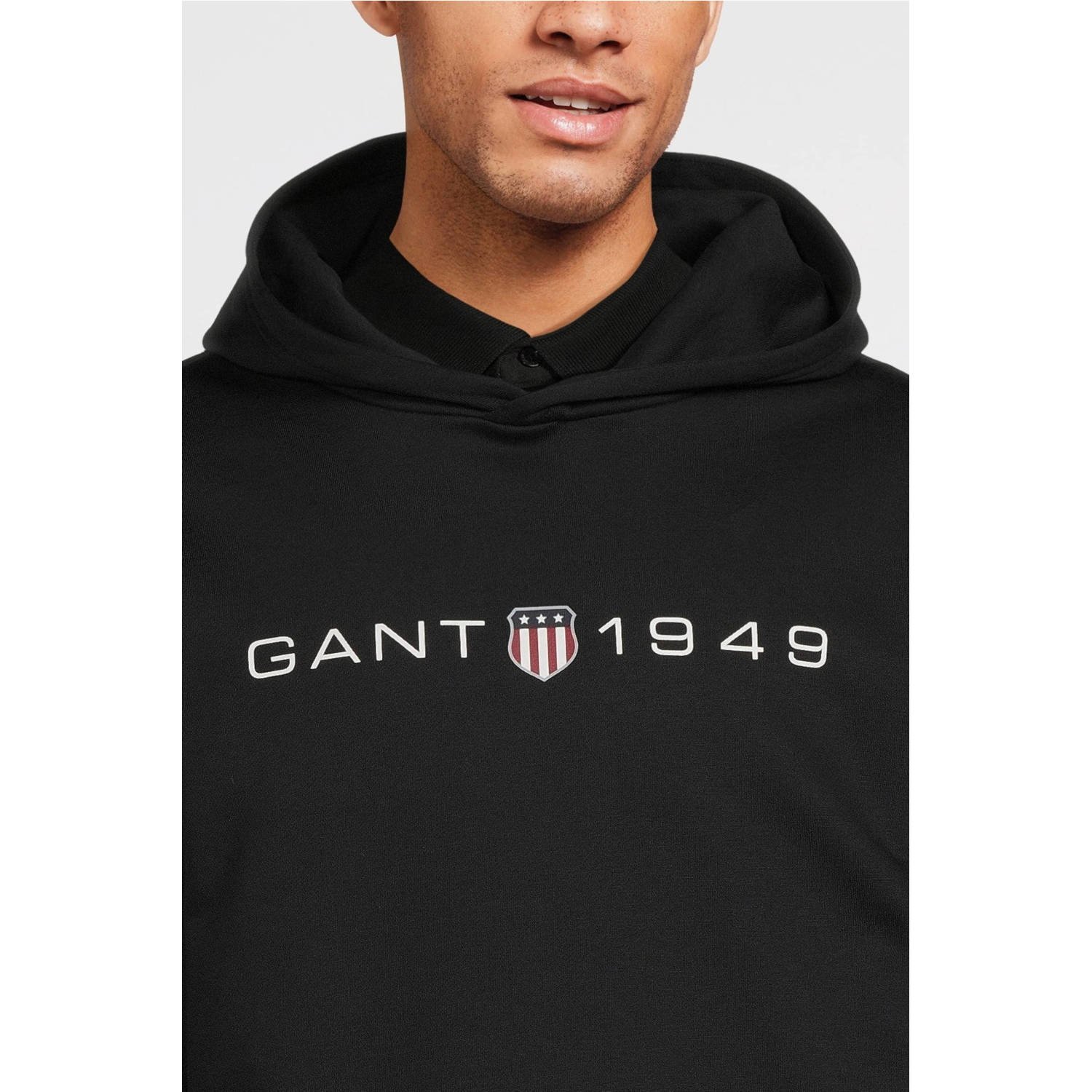 GANT hoodie met logo black