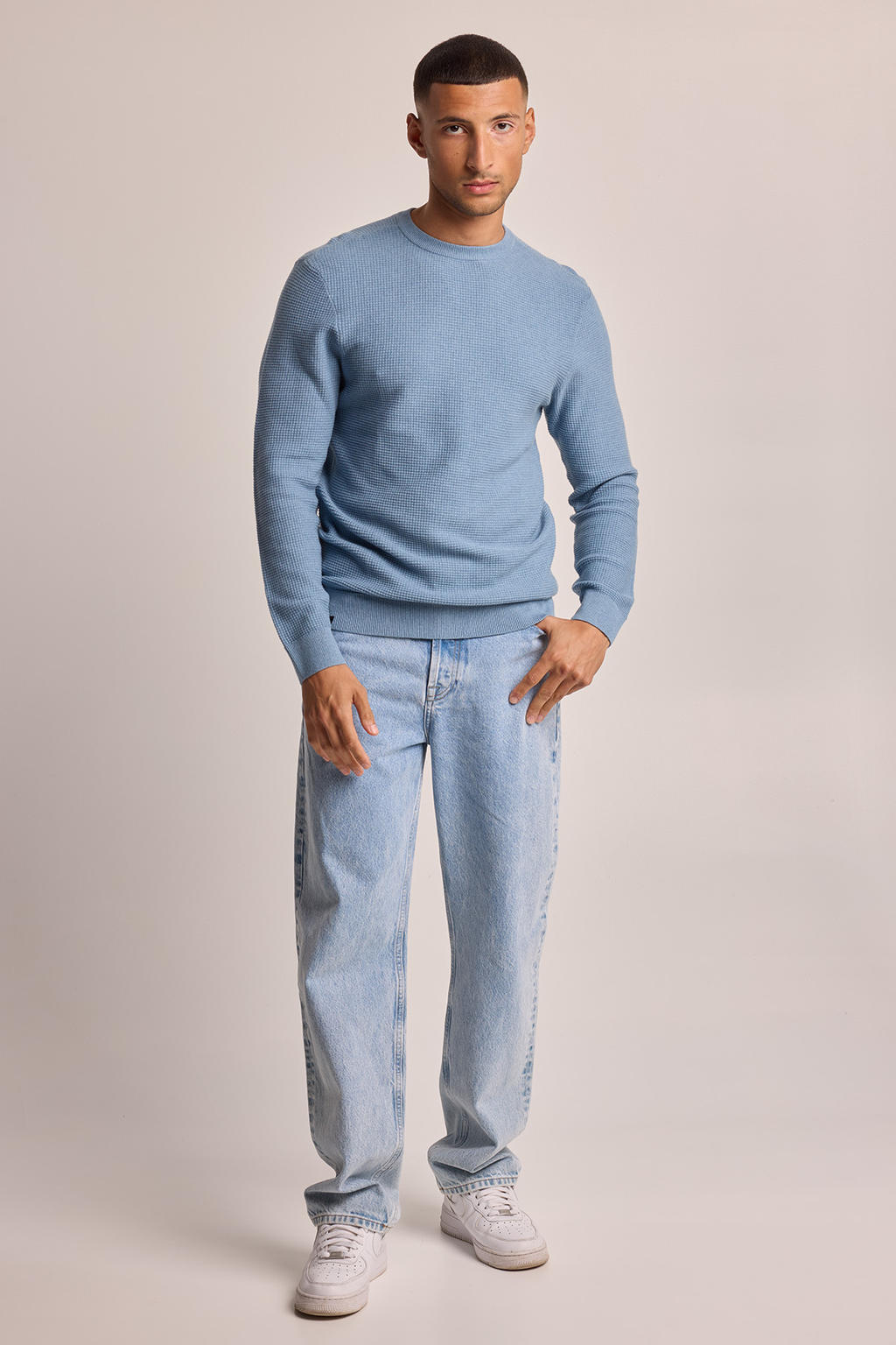 America Today trui van katoen blauw