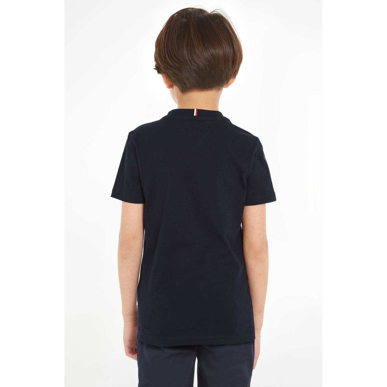 Tommy Hilfiger T-shirt met tekst zwart