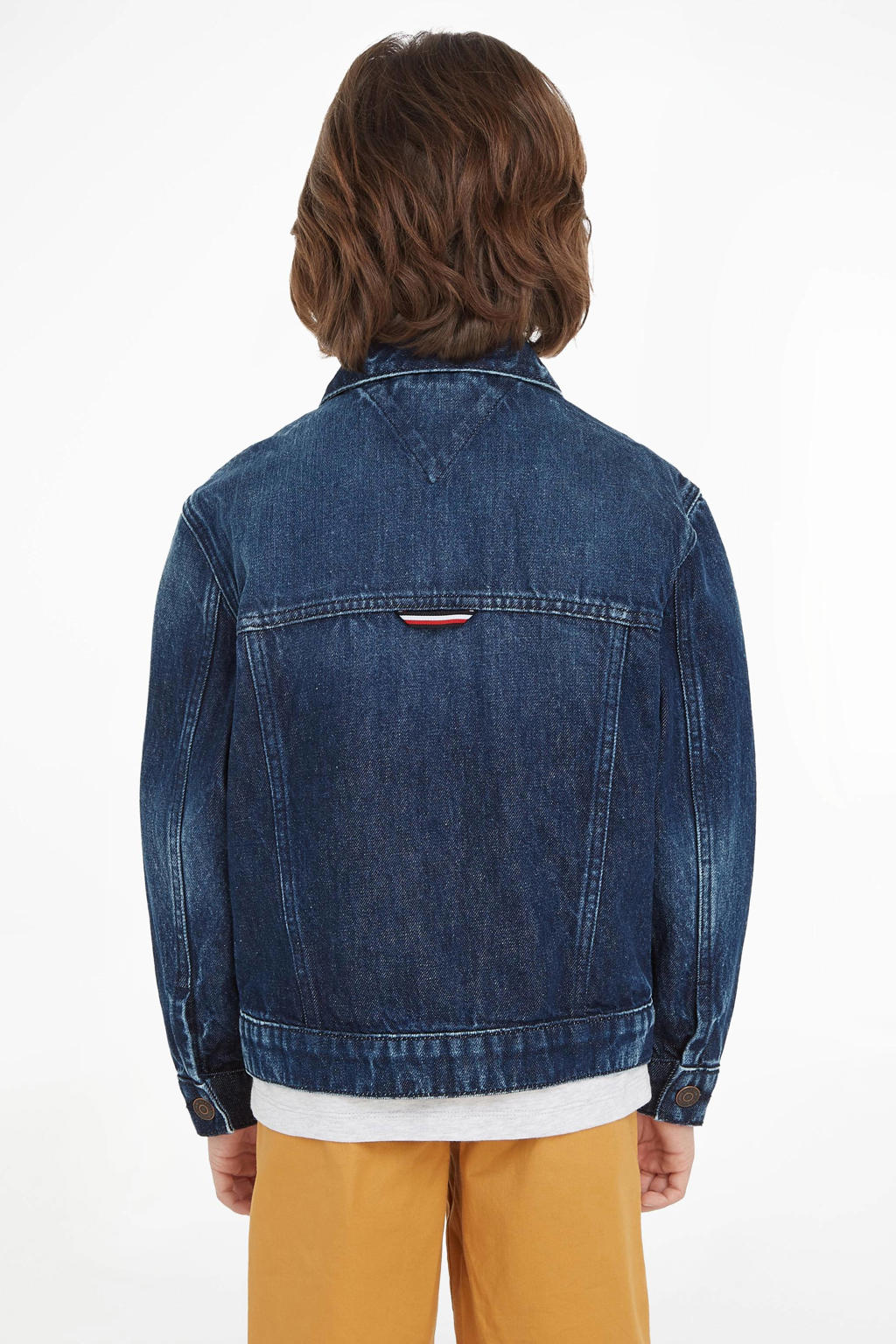 Tommy Hilfiger spijkerjas denimblauw wehkamp