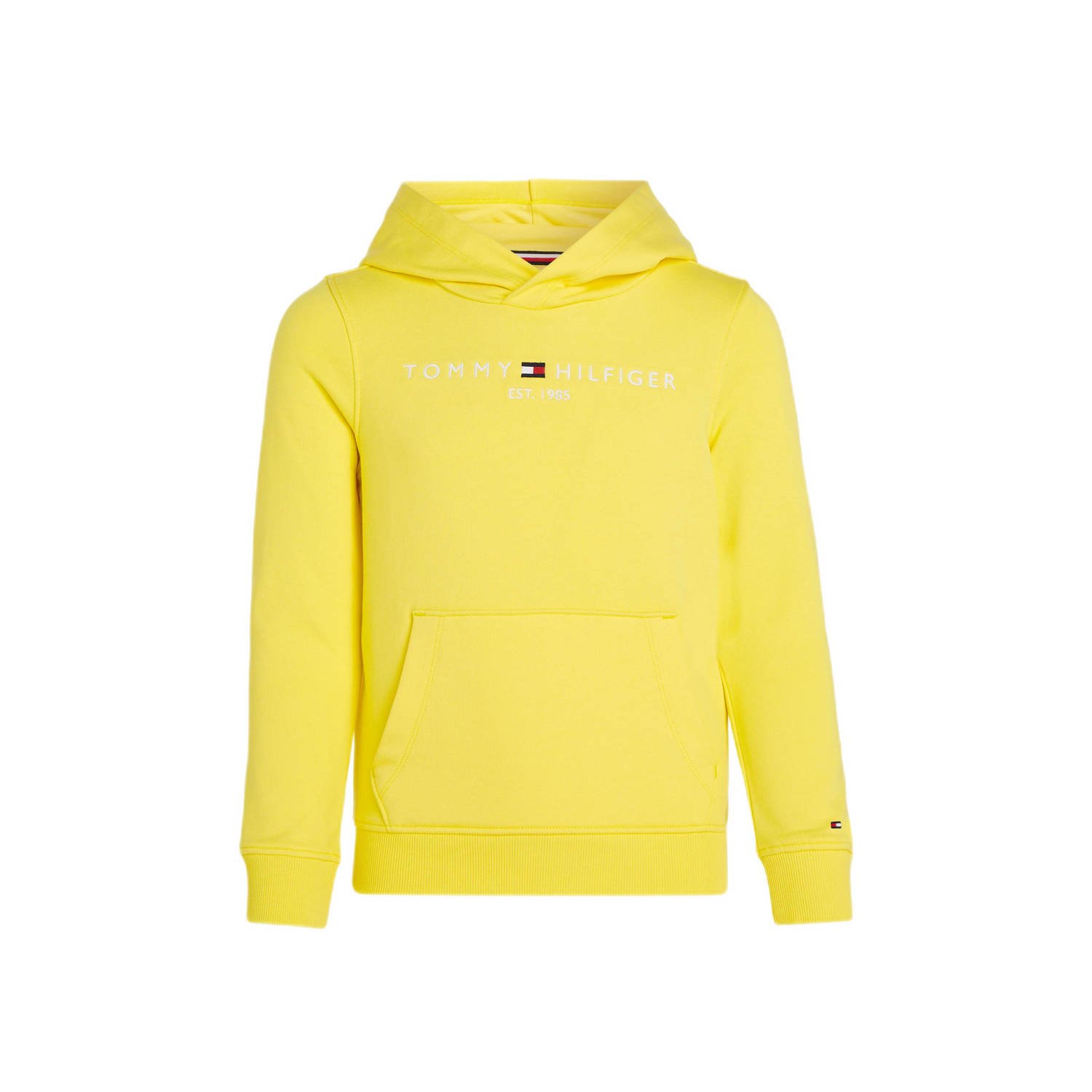 Tommy Hilfiger hoodie geel Sweater Effen 152 | Sweater van