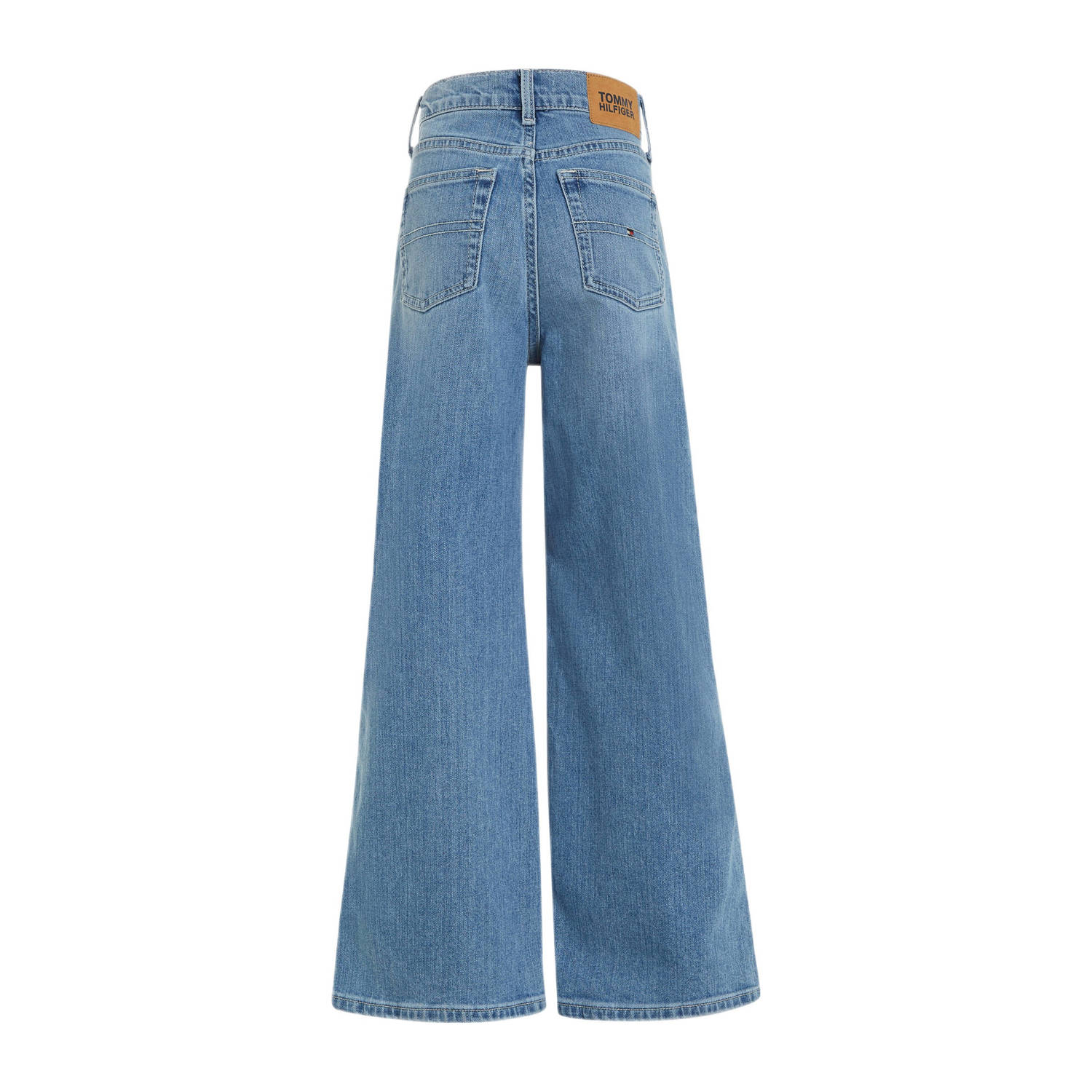 Tommy Hilfiger high waist wide leg jeans medium blue denim