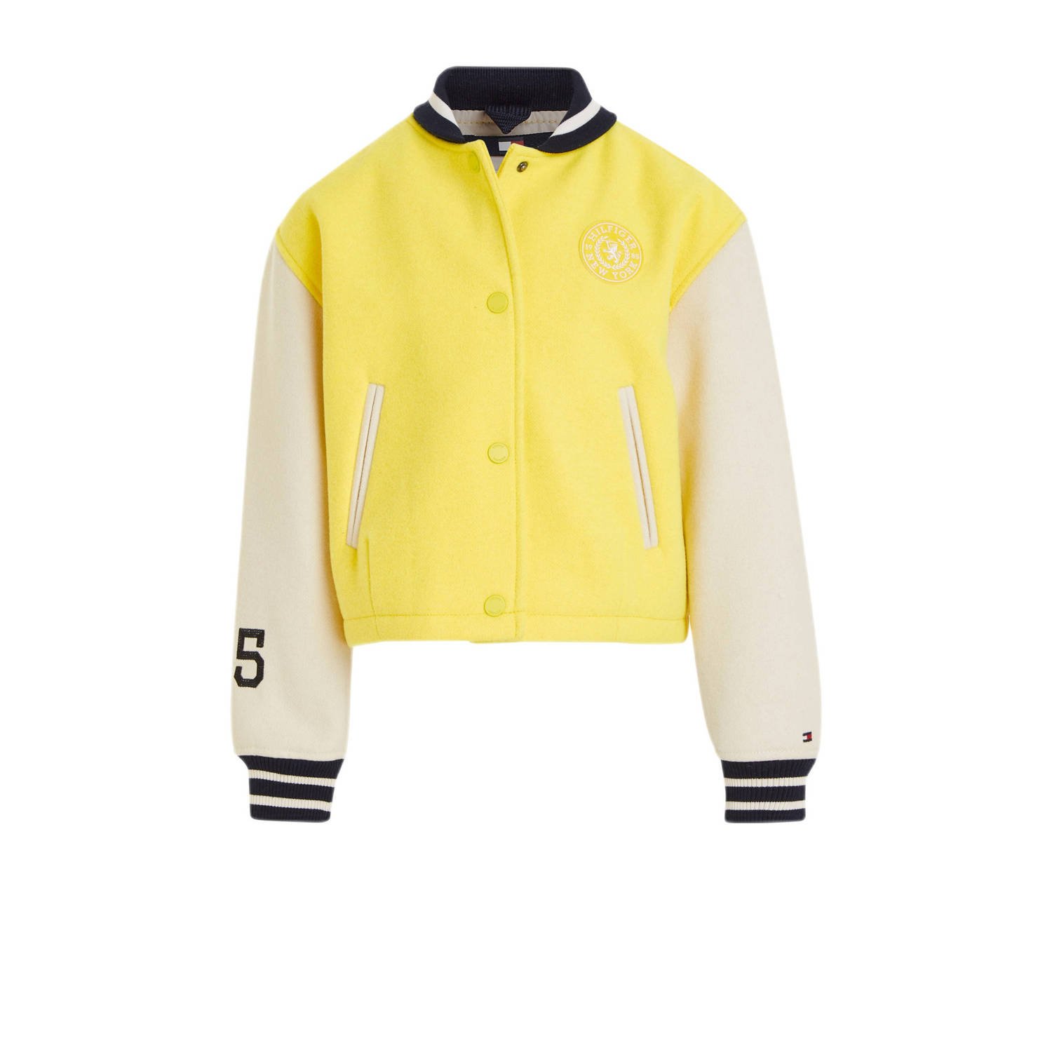 Tommy Hilfiger bomberjack zomer VARSITY geel ecru