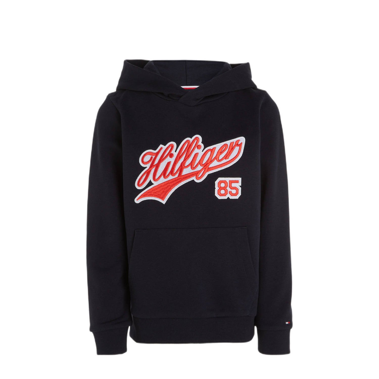 Tommy Hilfiger hoodie met tekst zwart rood